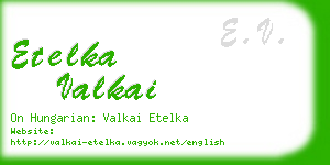 etelka valkai business card